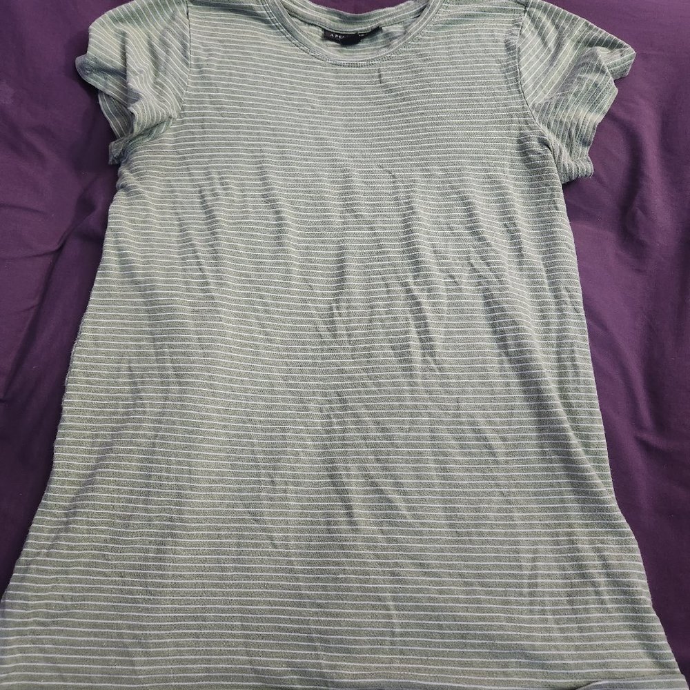 Green Striped Shirt